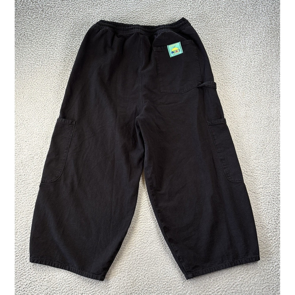 MEALS Clothing Chef Pants Unisex XXL 2XL Black 100% Cotton Wide Leg Made in USA